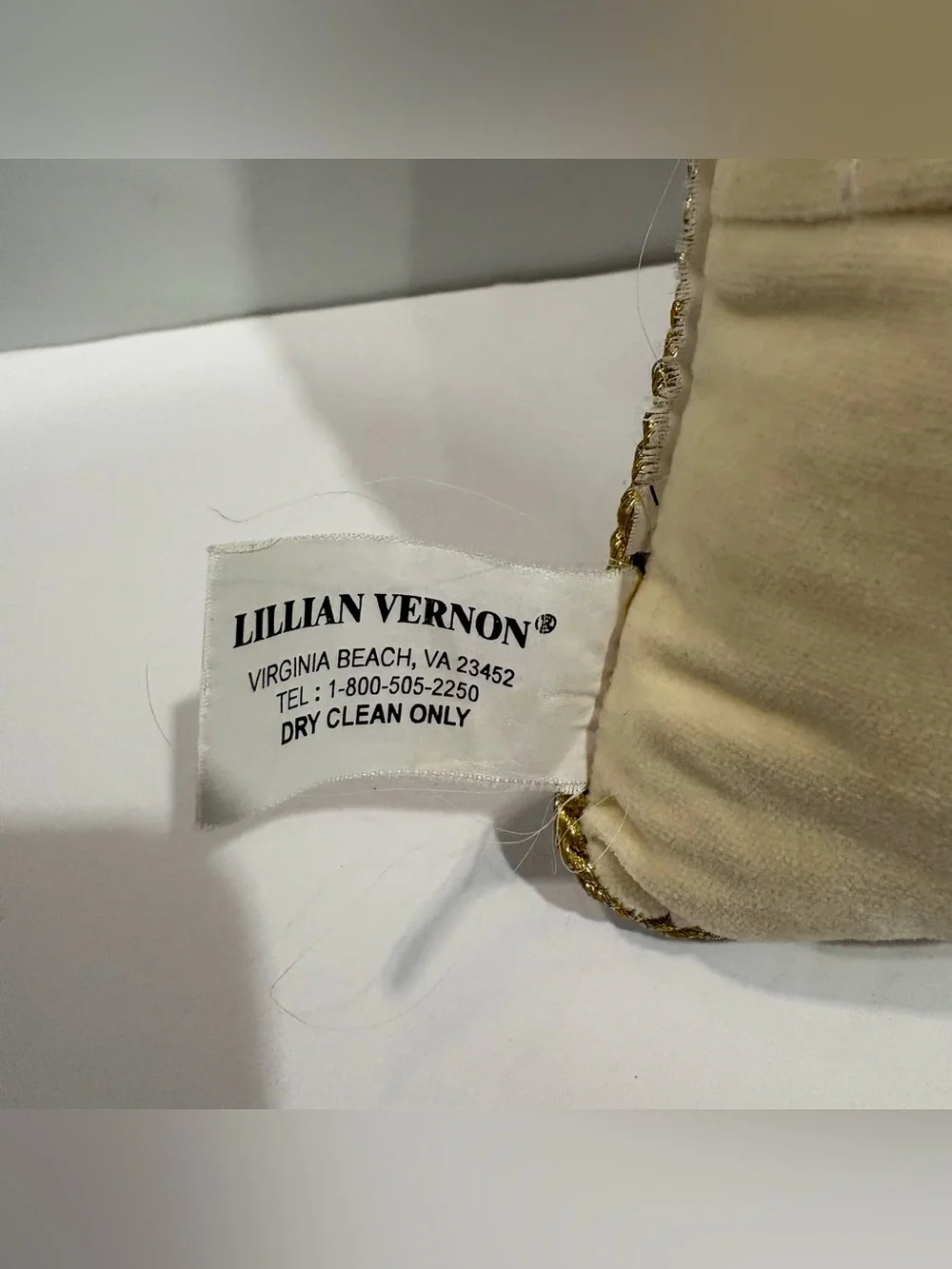 Vtg Lillian Vernon Needlepoint Floral Throw Pillow 50 Years Together Velvet Wool